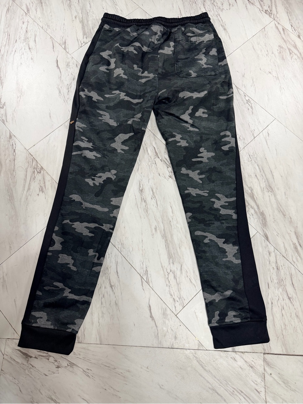 Men's Camouflage Jogger Sweatpants - Black/Grey